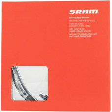 Bremžu un pārslēdzēja trošu komplekts ar apvalku SRAM Road and MTB polished stainless black