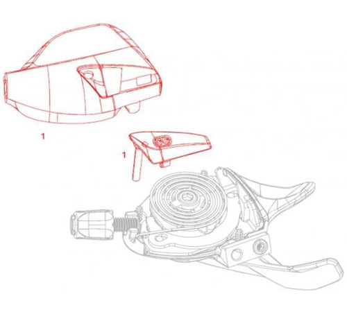 Shifter service kit SRAM MMX trigger cover for NX Eagle