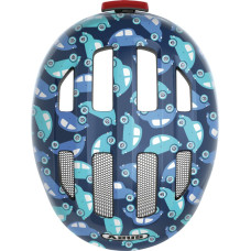 Velo ķivere Abus Smiley 3.0 LED blue car-M (50-55)