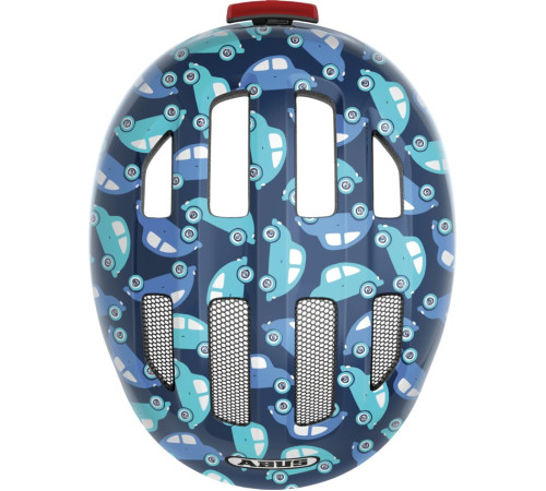 Velo ķivere Abus Smiley 3.0 LED blue car-M (50-55)