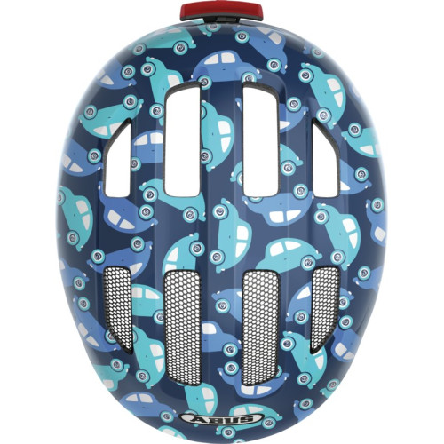 Velo ķivere Abus Smiley 3.0 LED blue car-M (50-55)