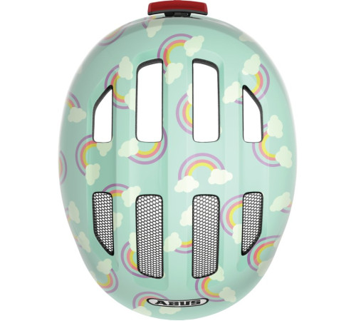 Velo ķivere Abus Smiley 3.0 LED blue rainbow-S (45-50)