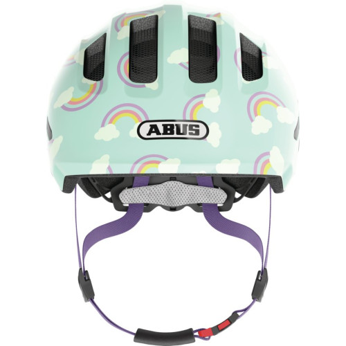 Velo ķivere Abus Smiley 3.0 LED blue rainbow-M (50-55)