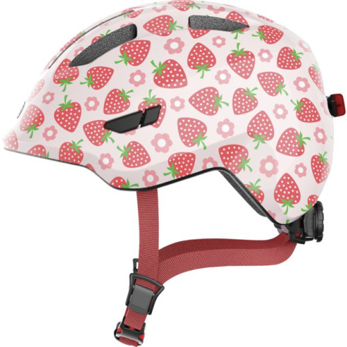 Velo ķivere Abus Smiley 3.0 LED rose strawberry-M (50-55)
