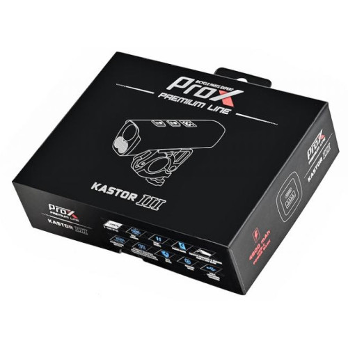 Front lamp ProX Kastor III Powerbank 3xCREE XP-G3 1500Lm USB