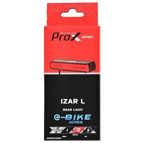 Aizmugurējais lukturi ProX Izar L COB LED E-bike DC3.7V-12V for carrier