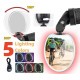 Mirror ProX Vision MR-54 in handlebar oval adjustable with LED light USB