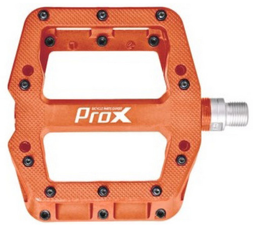 Pedāļi ProX Base Pro 26 plastic Pins axle Cr-Mo orange