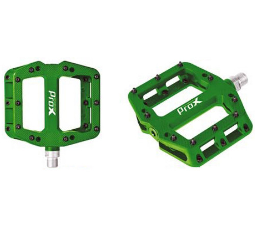 Pedāļi ProX Base Pro 26 plastic Pins axle Cr-Mo green