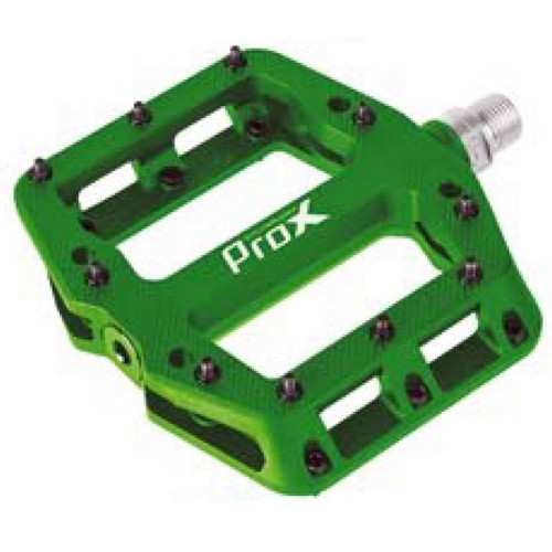Pedāļi ProX Base Pro 26 plastic Pins axle Cr-Mo green
