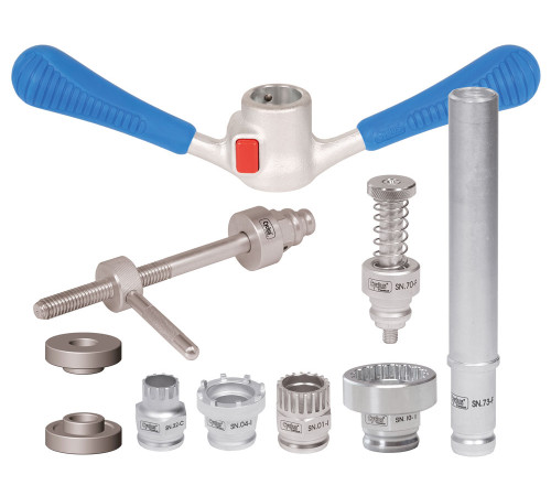 Tool set Cyclus Tools Snap.In holder with selectable e-bike locknut options Shimano/Bosch/Yamaha/Brose/Bafang  (729997)