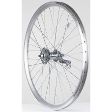 Aizmugurējais ritenis 24" Velosteel RBN rumba, DoubleWall silver aploce
