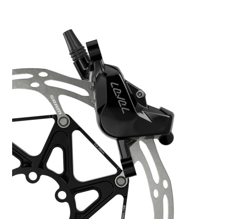 Disc brake caliper SRAM Level C1 2-piston hydraulic post mount silver