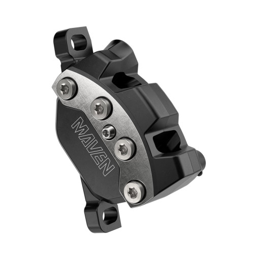 Disc brake caliper SRAM Maven Ultimate A1 4-piston hydraulic post mount black-silver