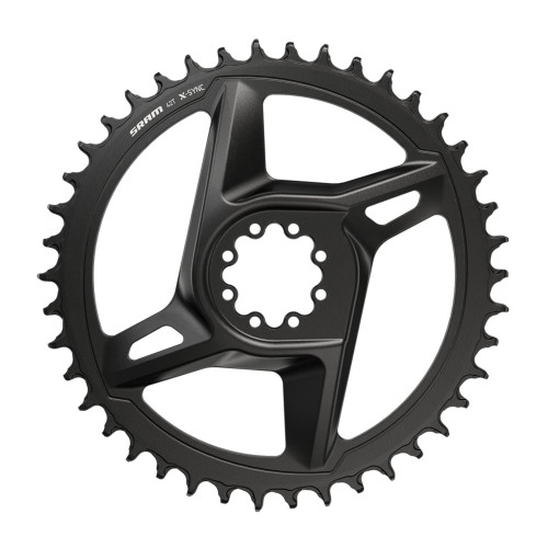 Priekšējā ķēdes riteņa SRAM Road X-Sync1 Direct mount steel 1-speed black