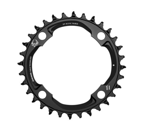 Priekšējā ķēdes riteņa SRAM E-MTB X-Sync2 104mm Alu 1x12-speed 32T black