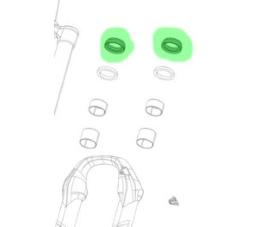 Fork service part Rockshox bottomless token 35mm (3 pcs.)