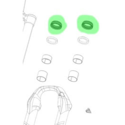 Fork service part Rockshox bottomless token 35mm (3 pcs.)