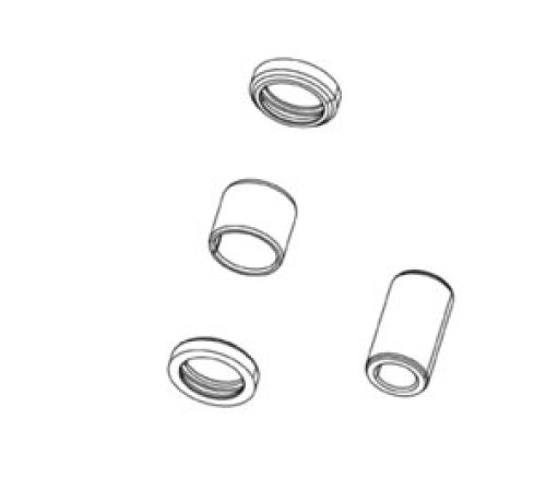 Aizmugurējā amortizatora remonta komplekts Rockshox mounting hardware 1/2" 6x40mm