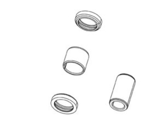 Rear shock service kit Rockshox mounting hardware 1/2" 8x54mm