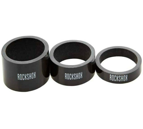 Stūres bļodiņu starpposma komplekts Rockshox UD Carbon 5/10/15mm black