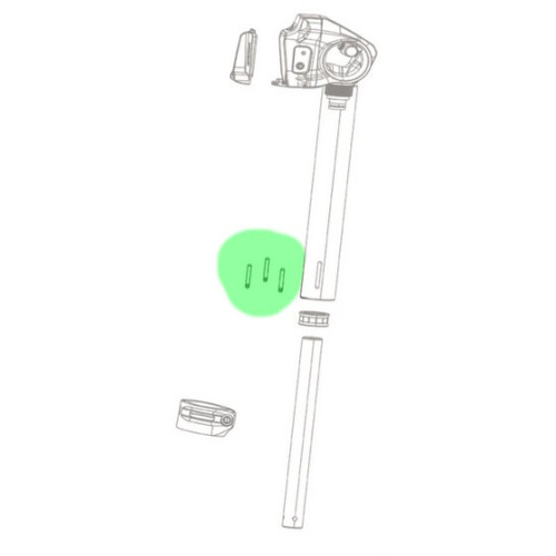 Seat post service kit Rockshox brass key Reverb A1/B1/Reverb AXS 2020+ Size 0 (3 pcs.)