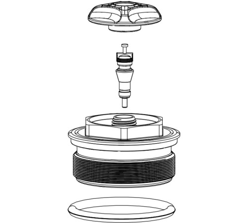 Fork service part Rockshox Soloair top cap 35mm Boost Pike A2 Lyrik A1+ Yari A1+ Revelation A1+ Pike DJ 2017+