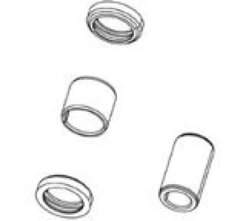 Aizmugurējā amortizatora remonta komplekts Rockshox mounting hardware 1/2" 10x18.5mm