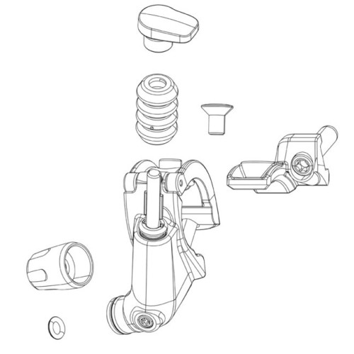 Seat post service kit Rockshox button Remote Reverb left
