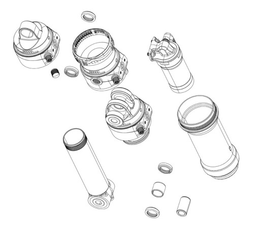 Rear shock service part Rockshox eyelet SID Luxe A2 Standart