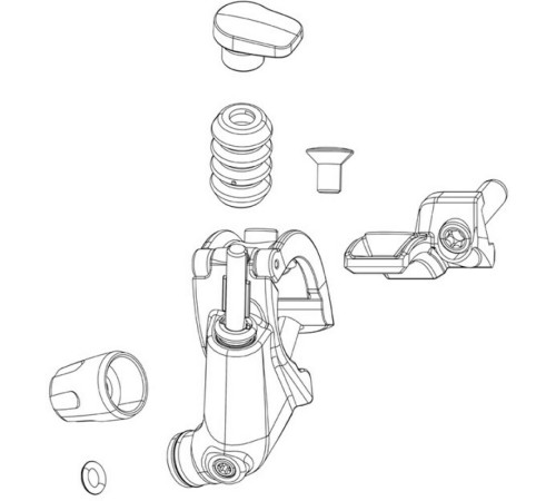 Aizmugurējā amortizatora remonta komplekts Rockshox hydraulic hose XLoc Sprint 1250mm Monarch XX