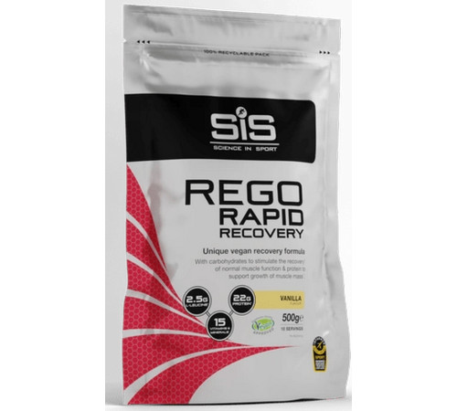 Sports nutrition powder SiS Rego Rapid Recovery Vanila 500g