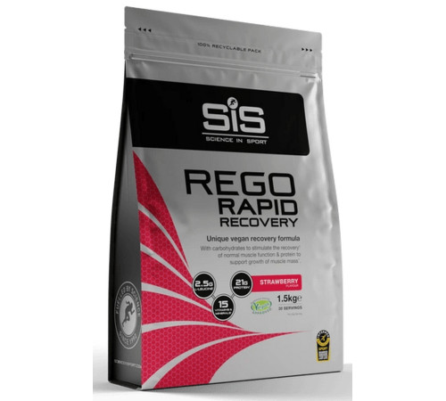 Sports nutrition powder SiS Rego Rapid Recovery Strawberry 1.5kg