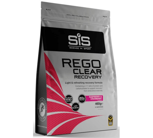 Sports nutrition powder SiS Rego Clear Recovery Raspberry & Cranberry 460g