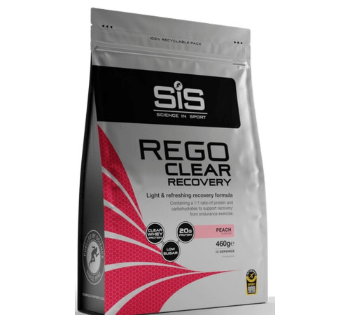 Sports nutrition powder SiS Rego Clear Recovery Peach 460g