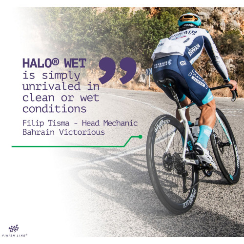 Chain lube Finish Line HALO Wet 120ml + Smart Luber