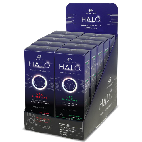 Chain lube Finish Line HALO Wax+Wet Combo 120ml + Smart Luber (5+5pcs.)