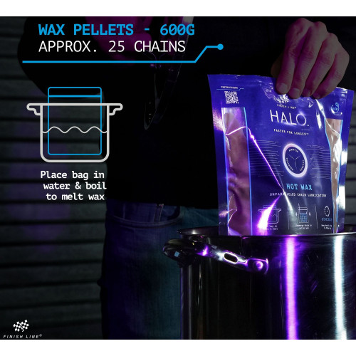 Pellets for chain lubrication Finish Line HALO Hot Wax 600g