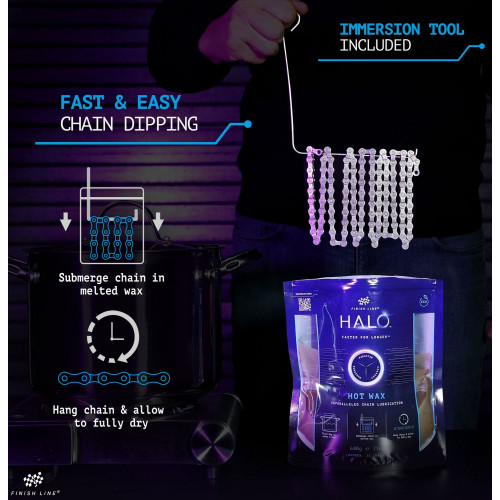 Pellets for chain lubrication Finish Line HALO Hot Wax 600g