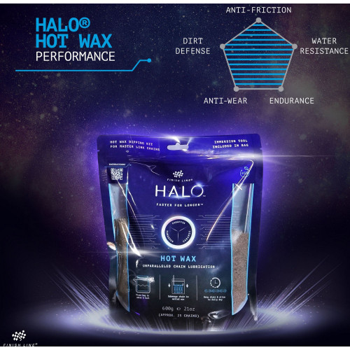 Pellets for chain lubrication Finish Line HALO Hot Wax 600g