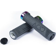 Stūres rokturi ACID Icon Pro 140mm Lock-on translucent black'n'oilslick