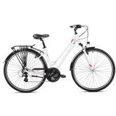 Velosipēds Romet Gazela 1 2025 white-violet-18" / M