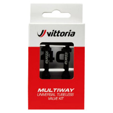 Bezkameru ventilis Vittoria Multiway alloy black 80mm 2gab.