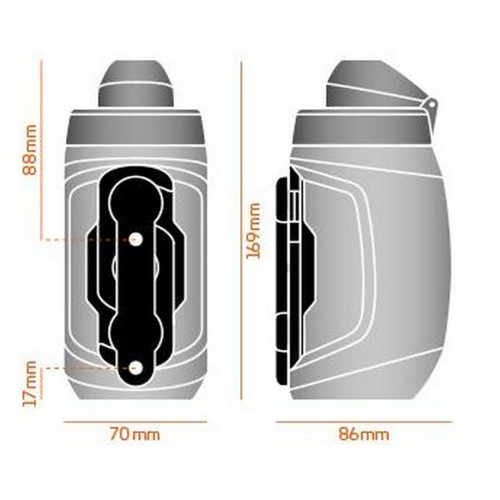 Bottle SKS Fidlock Twist 450ml set with holders