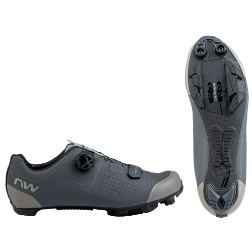 Cycling shoes Northwave Razer MTB XC dark grey-sage-47