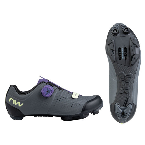 Cycling shoes Northwave Razer WMN MTB XC dark grey-dark purple-40