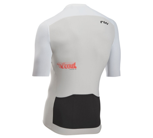 Jersey Northwave Essence EVO S/S light grey-white-S