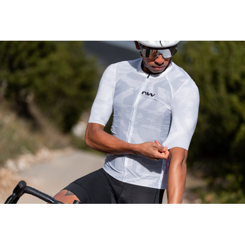 Jersey Northwave Blade Air S/S light grey-radiant red-M