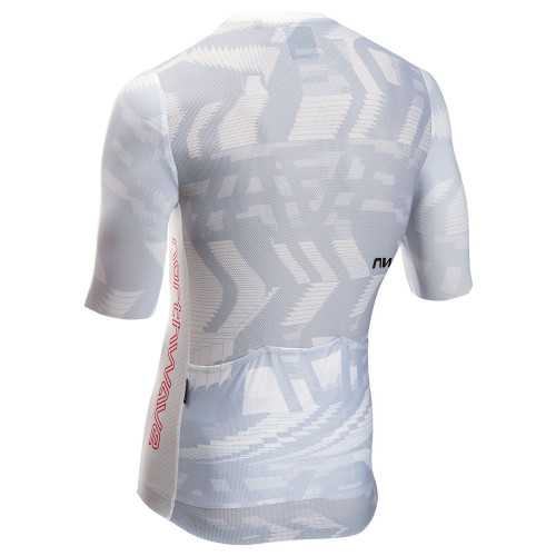 Jersey Northwave Blade Air S/S light grey-radiant red-M