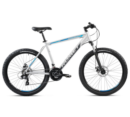 Bicycle Romet Rambler R6.2 2025 silver-blue-19" / L